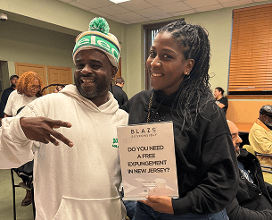 Blaze Responsibly team member at community event